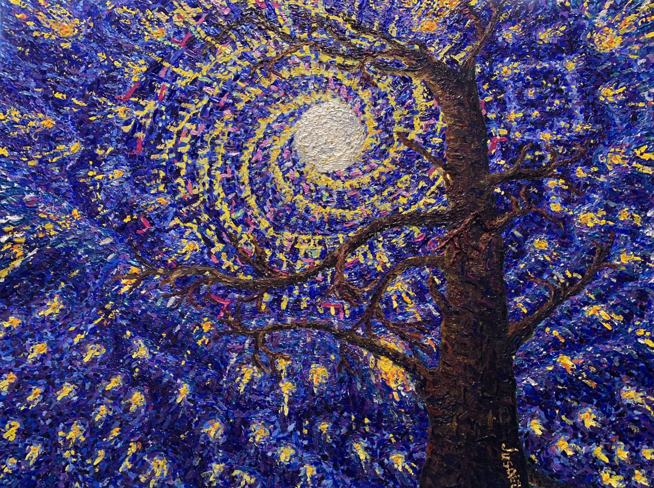 Starry Night at Kipparvuori, 90 x 120 cm
