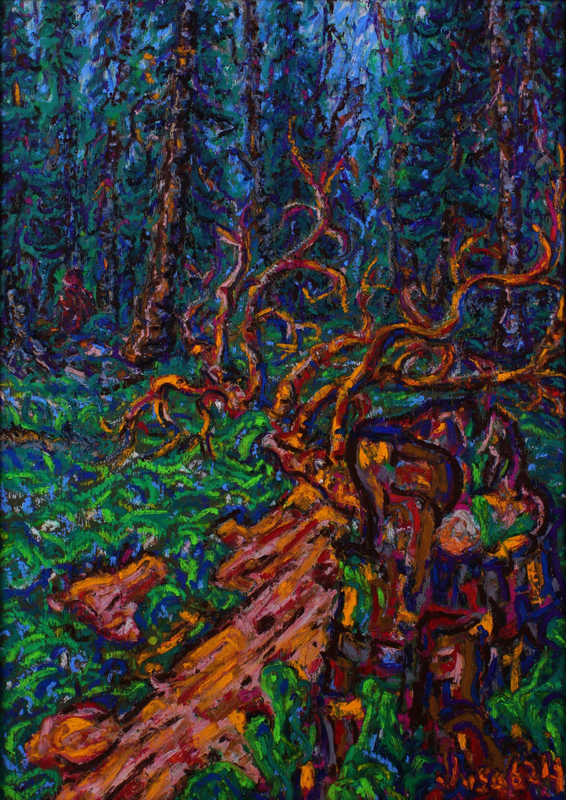 Fallen Tree in Kivinokka, 70 x 50 cm