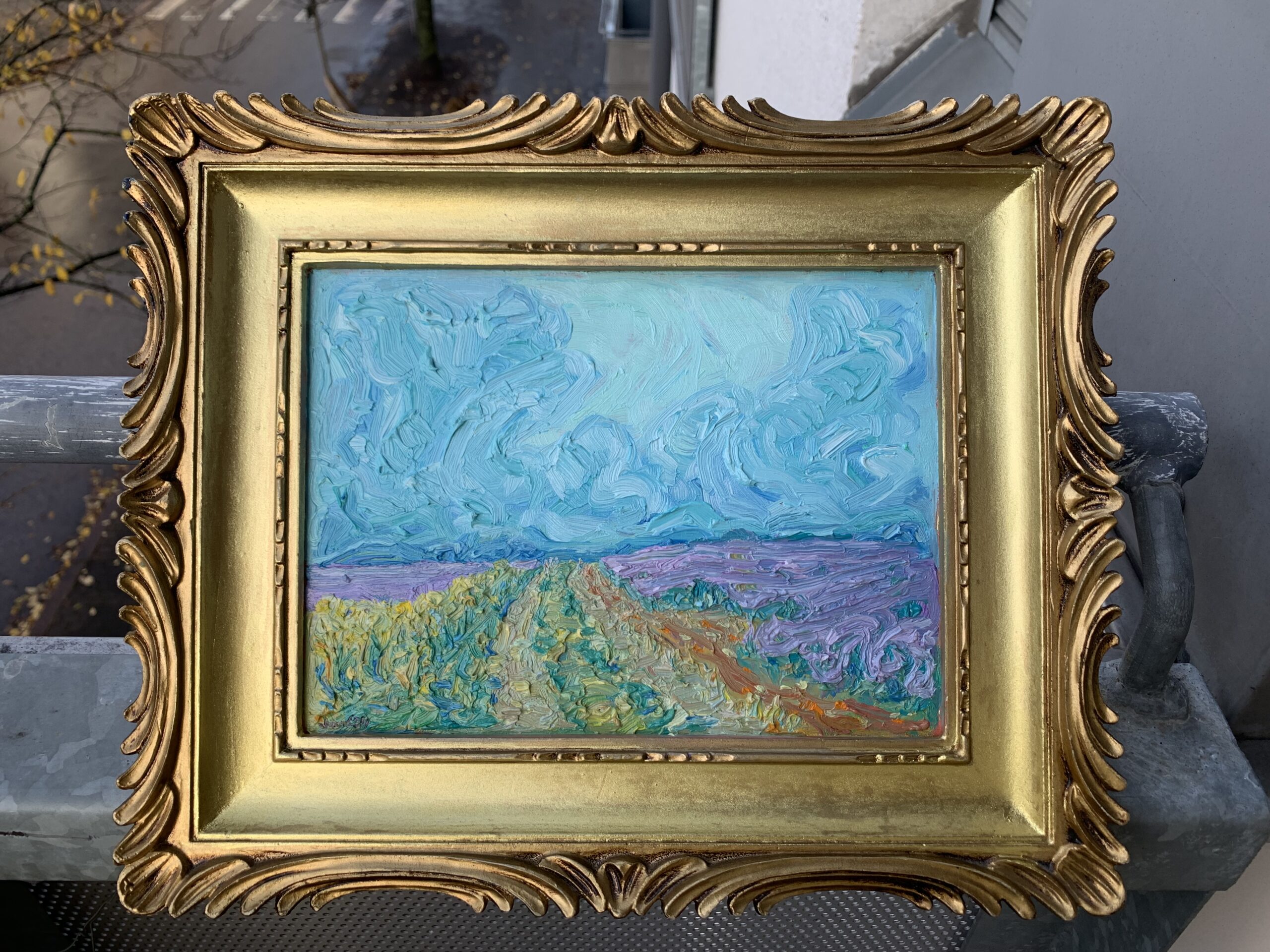 Path in Valensole Lavender fields, 18 x 24 cm - Image 2